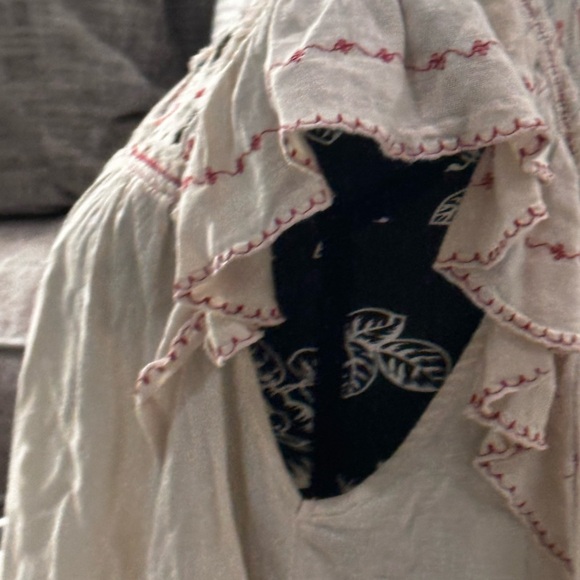 FREE PEOPLE HAILEY embroidered Boho top size small - Picture 5 of 8